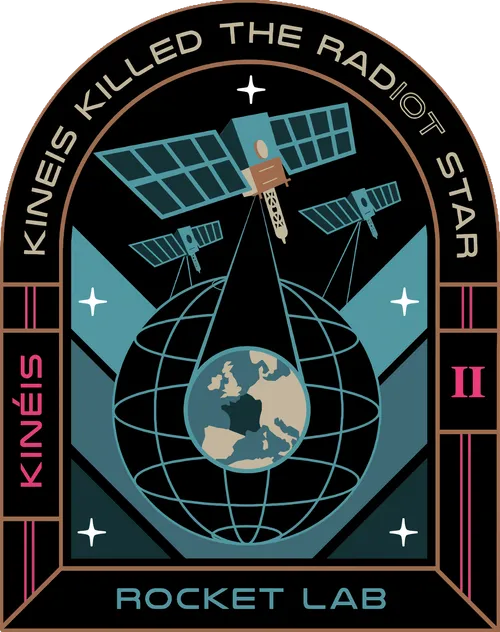 Kinéis Killed the RadIoT Star mission patch